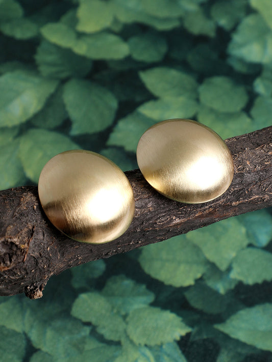 GOLD PLATED CASUAL DESIGNER STUD FOR WOMEN