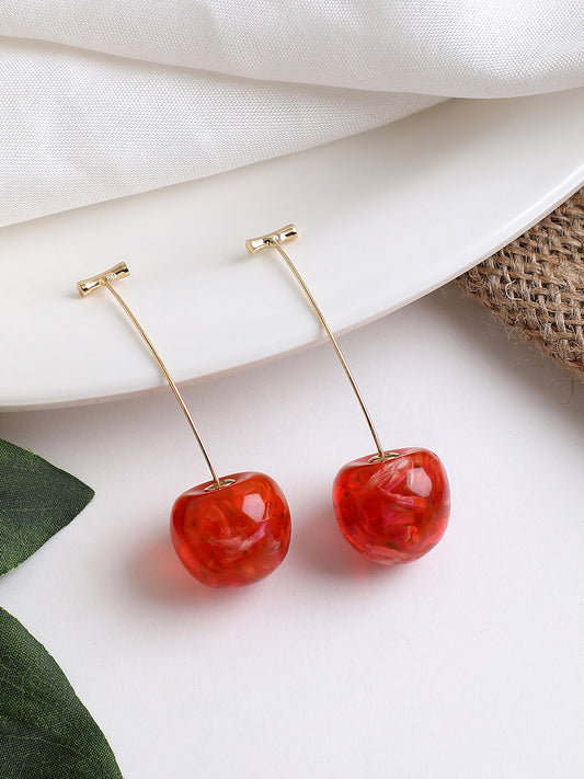 GOLD PLATED PARTY DESIGNER DROP EARRING FOR WOMEN