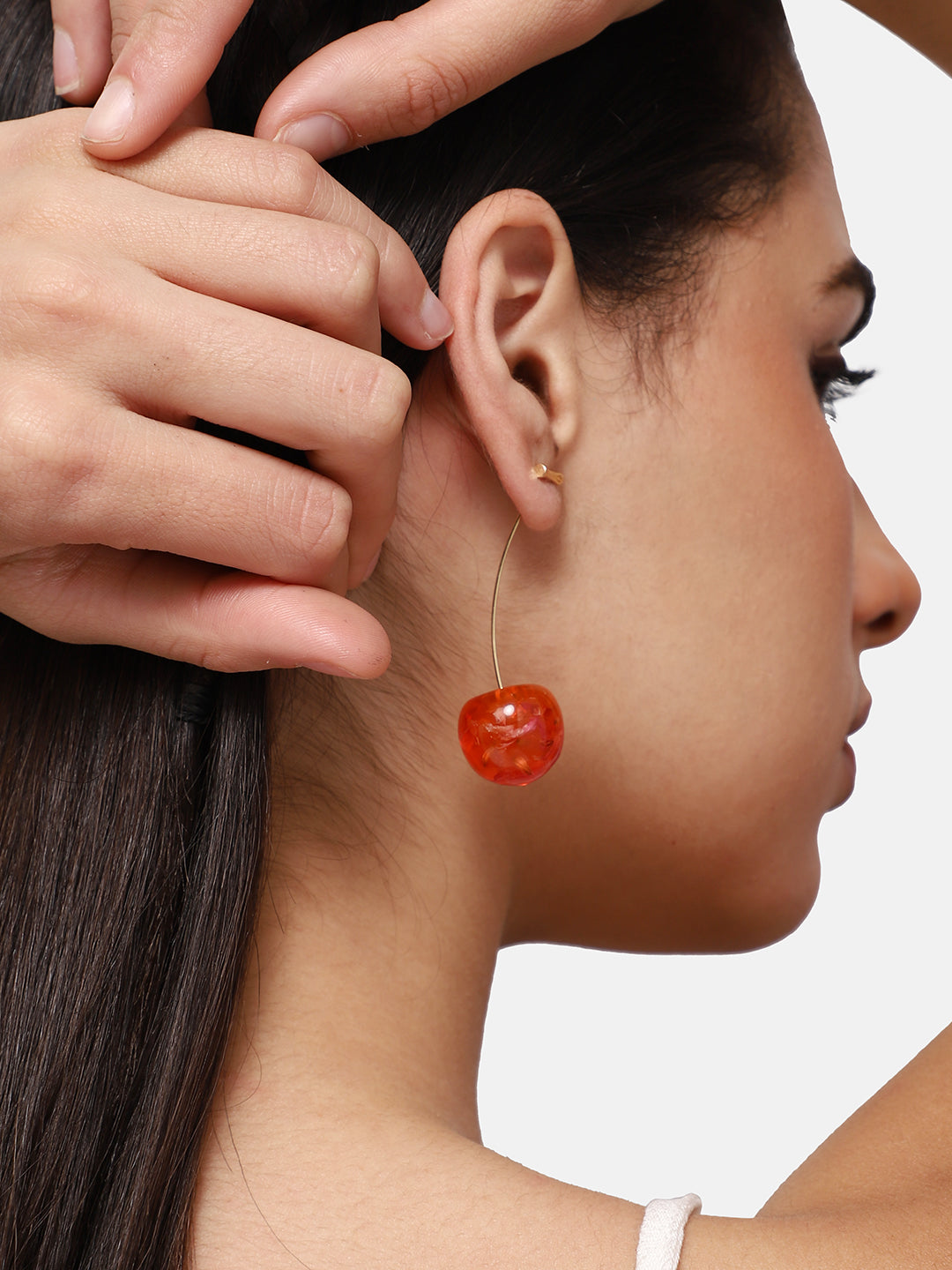 GOLD PLATED PARTY DESIGNER DROP EARRING FOR WOMEN