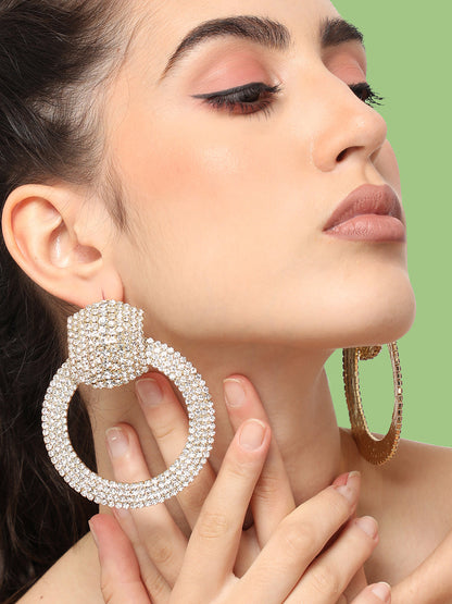 Glittering Grace Drop Earrings
