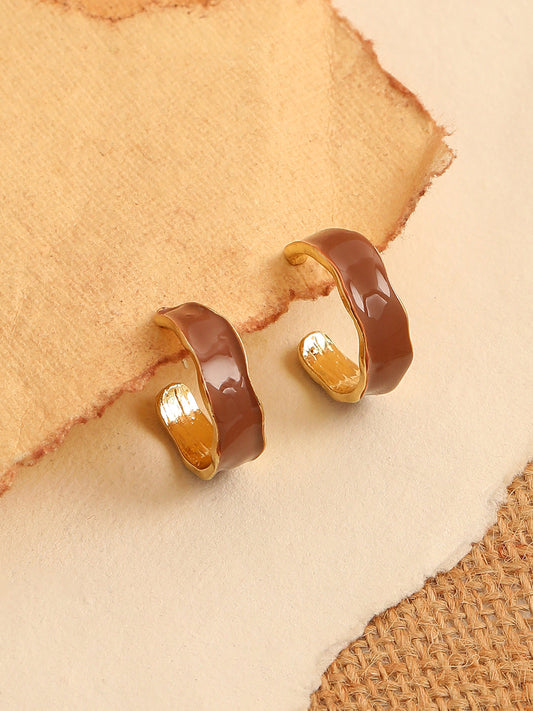 GOLD PLATED CASUAL DESIGNER DROP EARRING FOR WOMEN