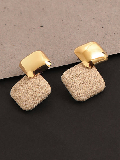 GOLD PLATED PARTY DESIGNER DROP EARRING FOR WOMEN