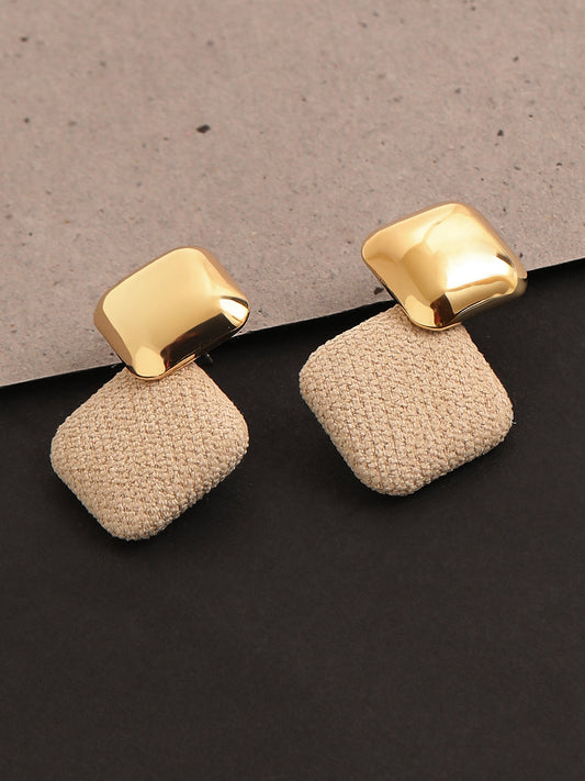GOLD PLATED PARTY DESIGNER DROP EARRING FOR WOMEN