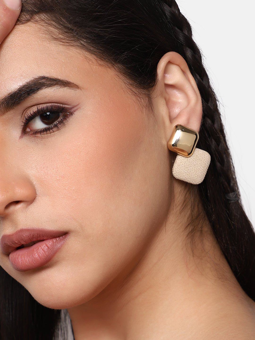 GOLD PLATED PARTY DESIGNER DROP EARRING FOR WOMEN
