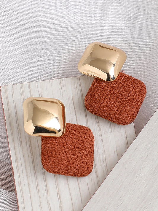 GOLD PLATED PARTY DESIGNER DROP EARRING FOR WOMEN