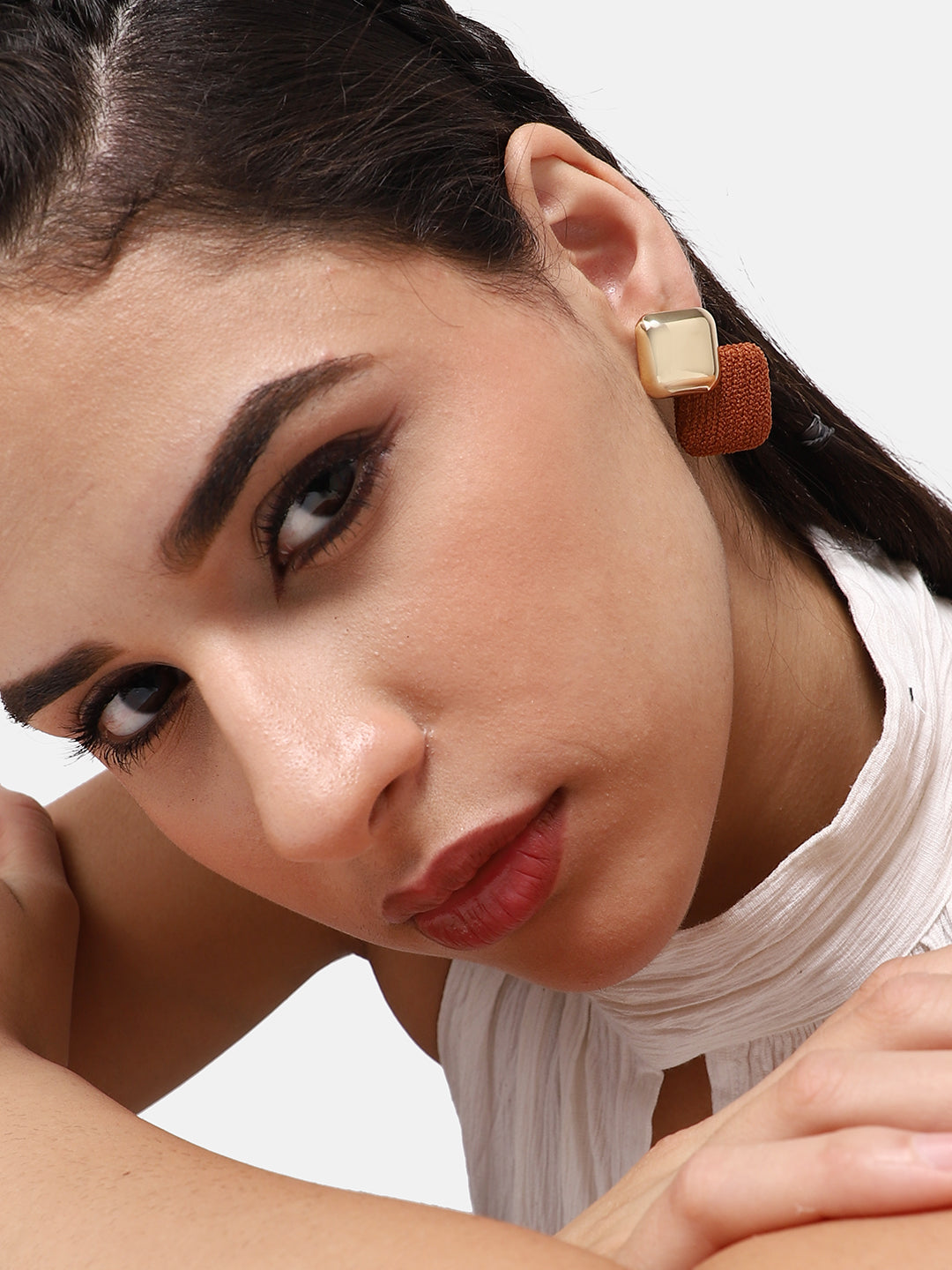 GOLD PLATED PARTY DESIGNER DROP EARRING FOR WOMEN