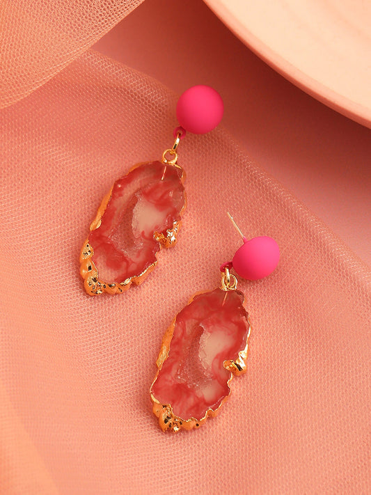 GOLD PLATED PARTY DESIGNER DROP EARRING FOR WOMEN