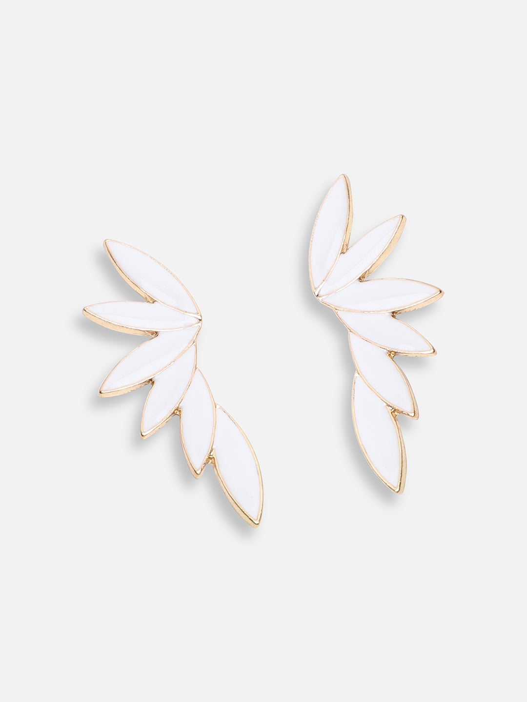 GOLD PLATED PARTY DESIGNER STONE DROP EARRING FOR WOMEN
