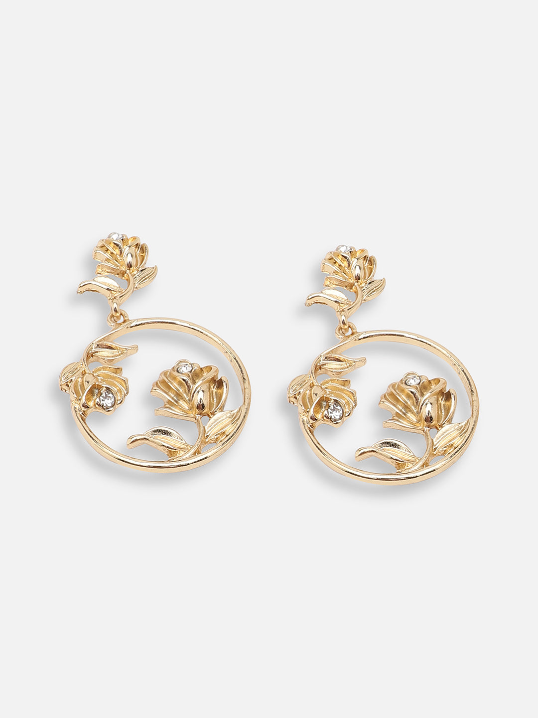 GOLD PLATED PARTY DESIGNER DROP EARRING FOR WOMEN