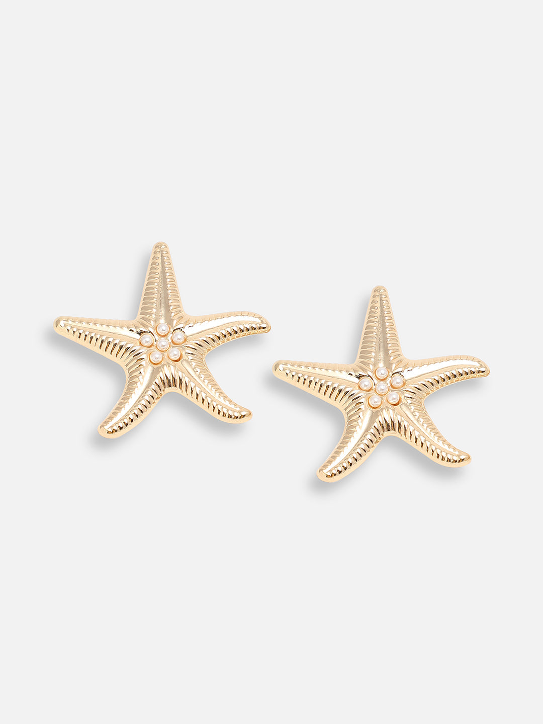 GOLD PLATED PARTY DESIGNER STUD FOR WOMEN