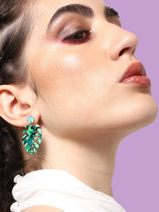GOLD PLATED PARTY DESIGNER DROP EARRING FOR WOMEN