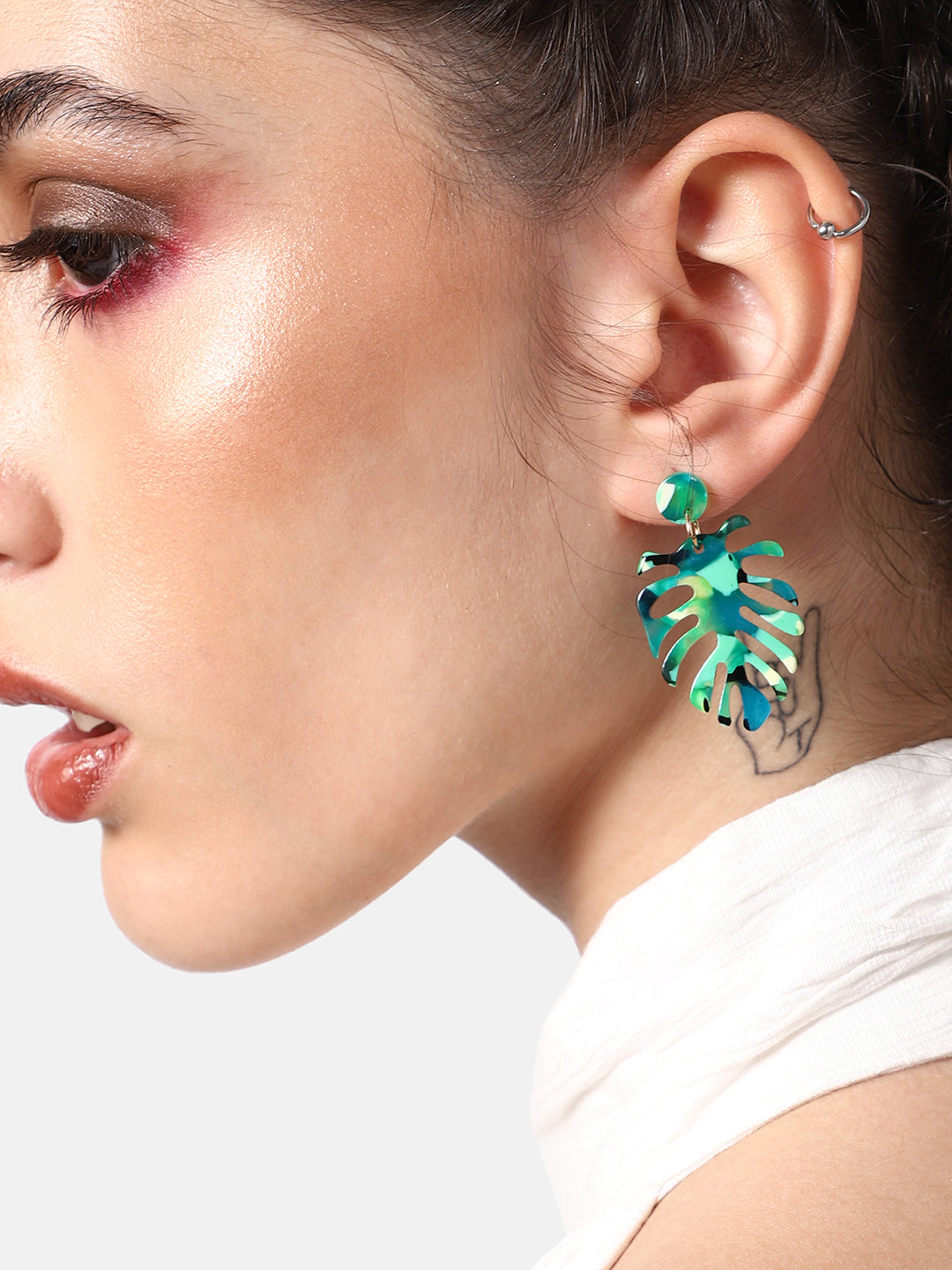 GOLD PLATED PARTY DESIGNER DROP EARRING FOR WOMEN