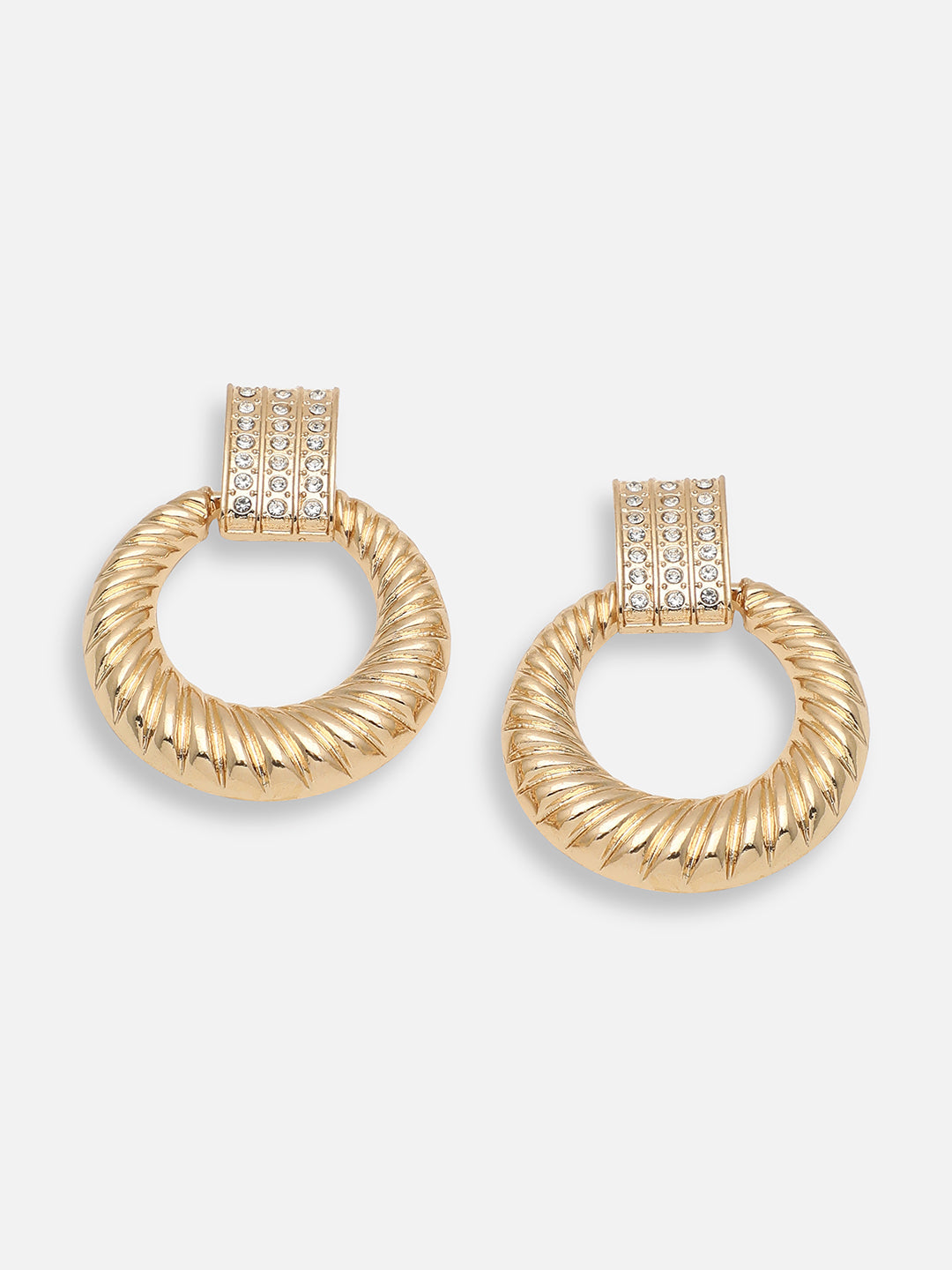GOLD PLATED PARTY DESIGNER DROP EARRING FOR WOMEN