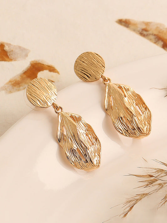 GOLD PLATED PARTY DESIGNER DROP EARRING FOR WOMEN