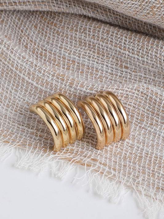 GOLD PLATED CASUAL DESIGNER DROP EARRING FOR WOMEN