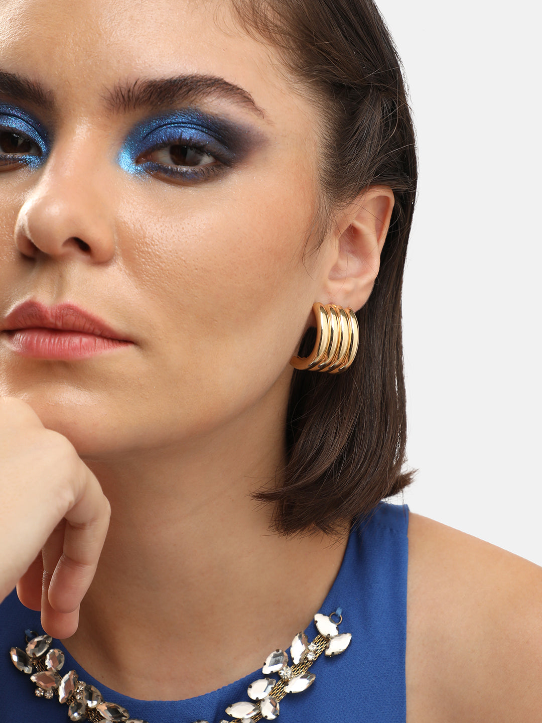 GOLD PLATED CASUAL DESIGNER DROP EARRING FOR WOMEN