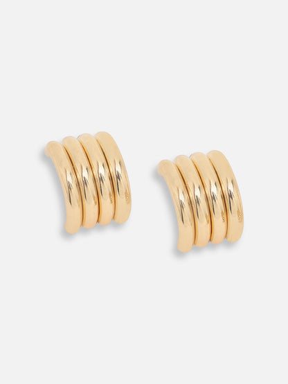 GOLD PLATED CASUAL DESIGNER DROP EARRING FOR WOMEN