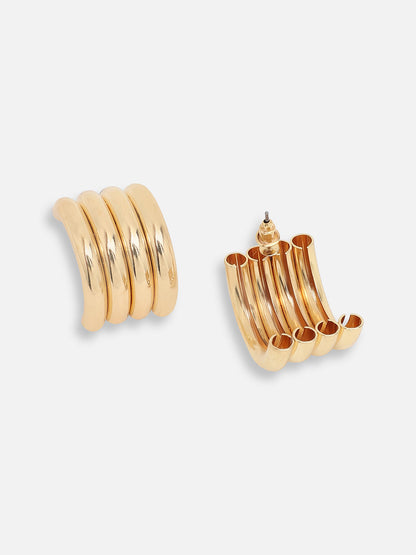 GOLD PLATED CASUAL DESIGNER DROP EARRING FOR WOMEN