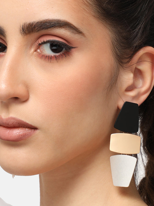 GOLD PLATED PARTY DESIGNER DROP EARRING FOR WOMEN