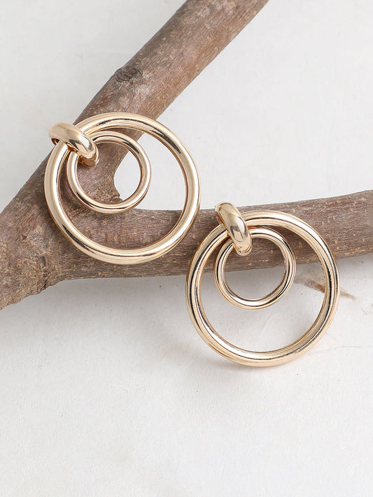 GOLD PLATED PARTY DESIGNER DROP EARRING FOR WOMEN