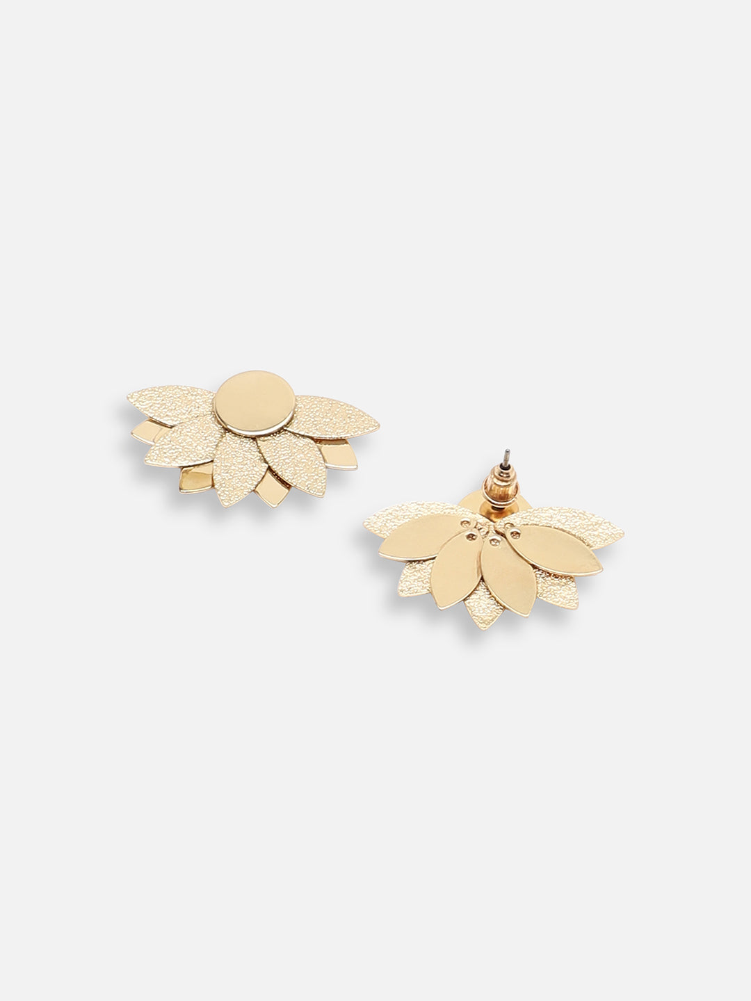 GOLD PLATED CASUAL DESIGNER STUD FOR WOMEN