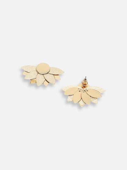 GOLD PLATED CASUAL DESIGNER STUD FOR WOMEN