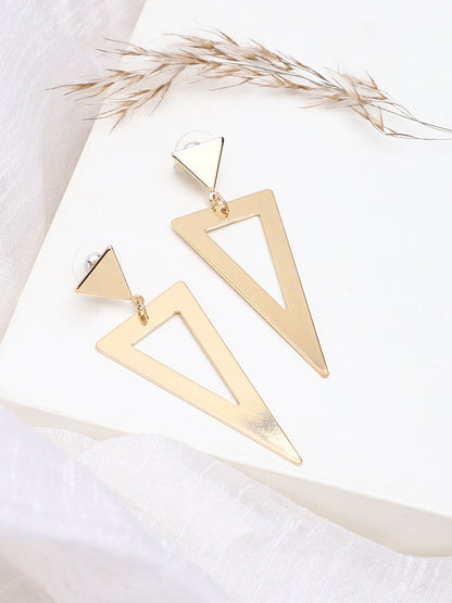 GOLD PLATED PARTY DESIGNER DROP EARRING FOR WOMEN
