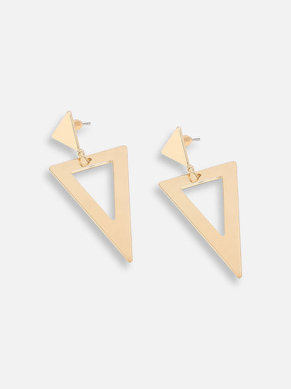 GOLD PLATED PARTY DESIGNER DROP EARRING FOR WOMEN