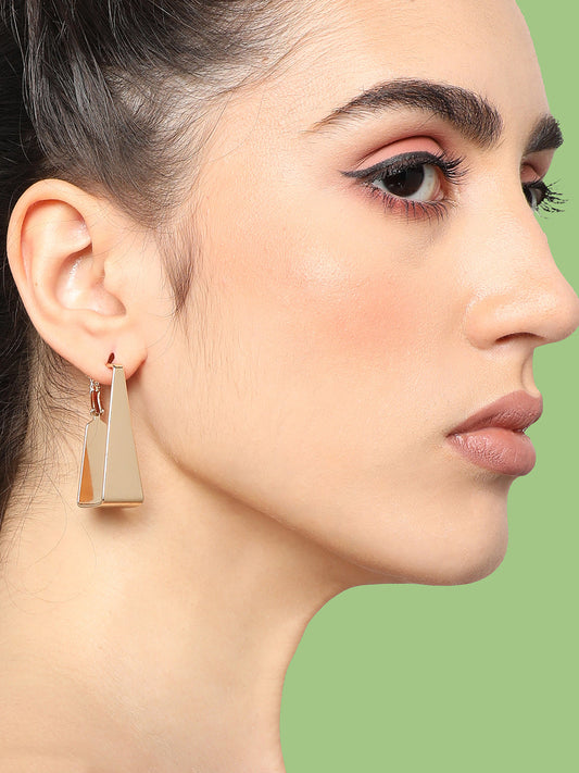 GOLD PLATED PARTY DESIGNER DROP EARRING FOR WOMEN