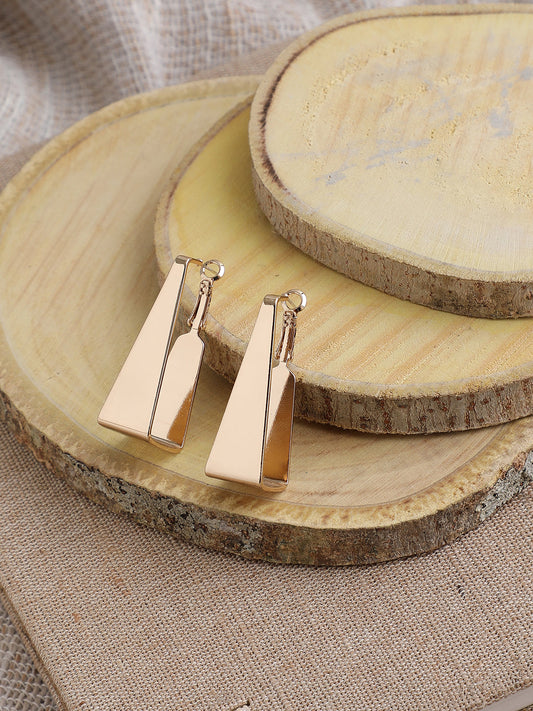 GOLD PLATED PARTY DESIGNER DROP EARRING FOR WOMEN