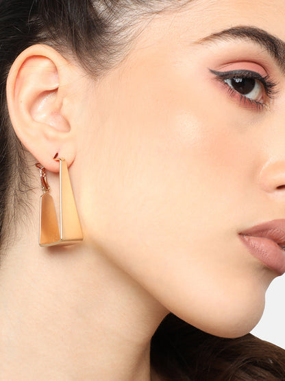 GOLD PLATED PARTY DESIGNER DROP EARRING FOR WOMEN