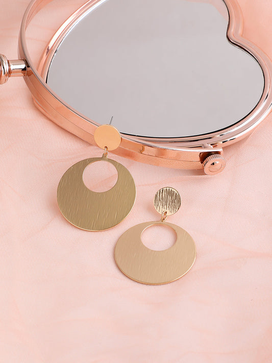GOLD PLATED PARTY DESIGNER DROP EARRING FOR WOMEN