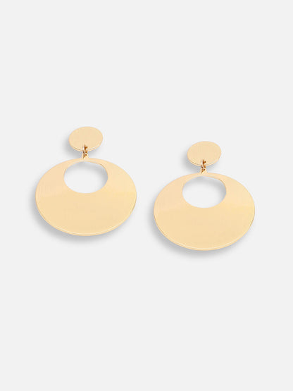 GOLD PLATED PARTY DESIGNER DROP EARRING FOR WOMEN