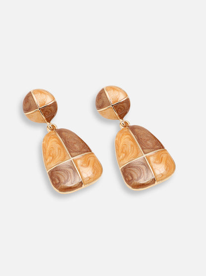 GOLD PLATED PARTY DESIGNER DROP EARRING FOR WOMEN