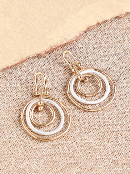 GOLD PLATED PARTY DESIGNER DROP EARRING FOR WOMEN