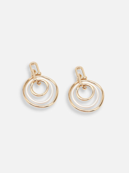 GOLD PLATED PARTY DESIGNER DROP EARRING FOR WOMEN