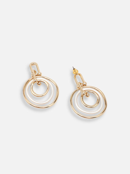 GOLD PLATED PARTY DESIGNER DROP EARRING FOR WOMEN