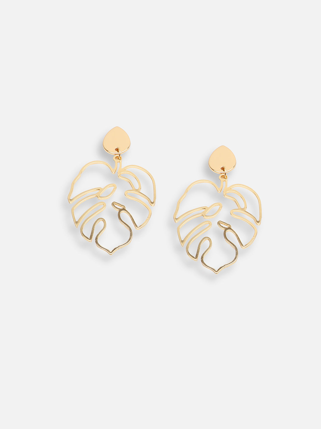 GOLD PLATED PARTY DESIGNER DROP EARRING FOR WOMEN