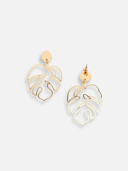 GOLD PLATED PARTY DESIGNER DROP EARRING FOR WOMEN