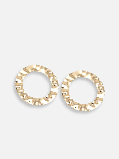 GOLD PLATED PARTY DESIGNER HOOP EARRING FOR WOMEN