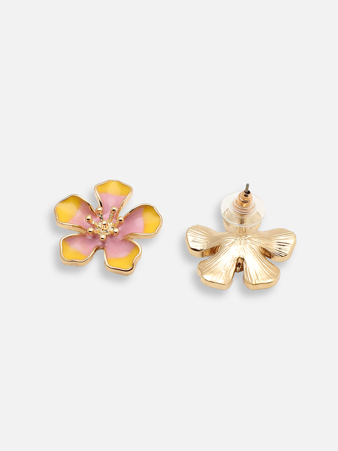 GOLD PLATED CASUAL DESIGNER STUD FOR WOMEN