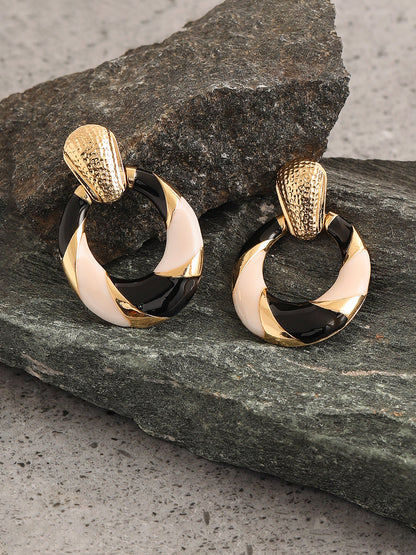 GOLD PLATED PARTY DESIGNER DROP EARRING FOR WOMEN