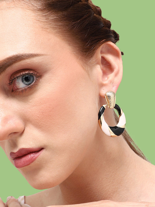 GOLD PLATED PARTY DESIGNER DROP EARRING FOR WOMEN