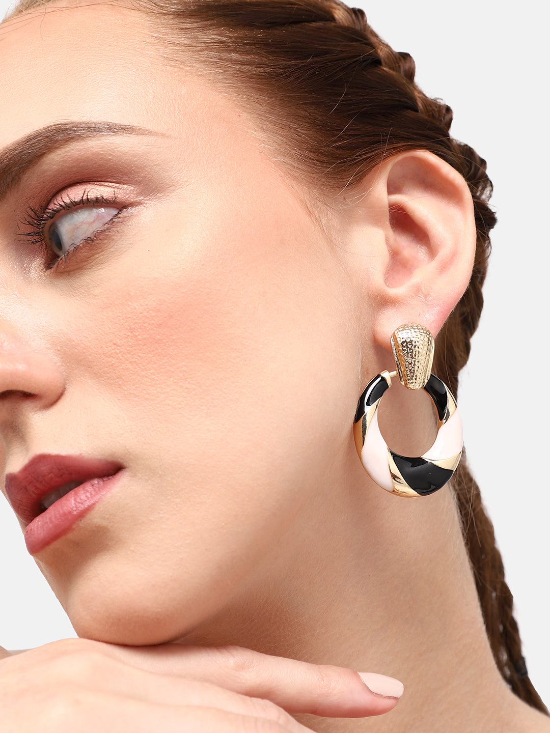 GOLD PLATED PARTY DESIGNER DROP EARRING FOR WOMEN