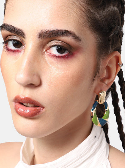 GOLD PLATED PARTY DESIGNER DROP EARRING FOR WOMEN