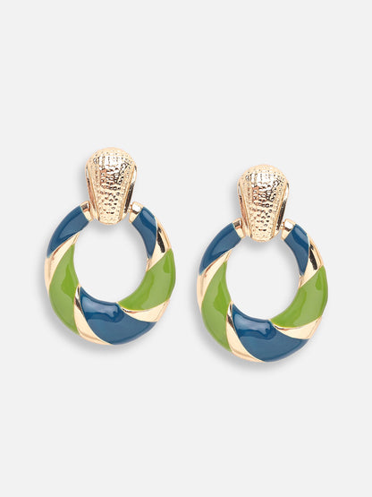 GOLD PLATED PARTY DESIGNER DROP EARRING FOR WOMEN