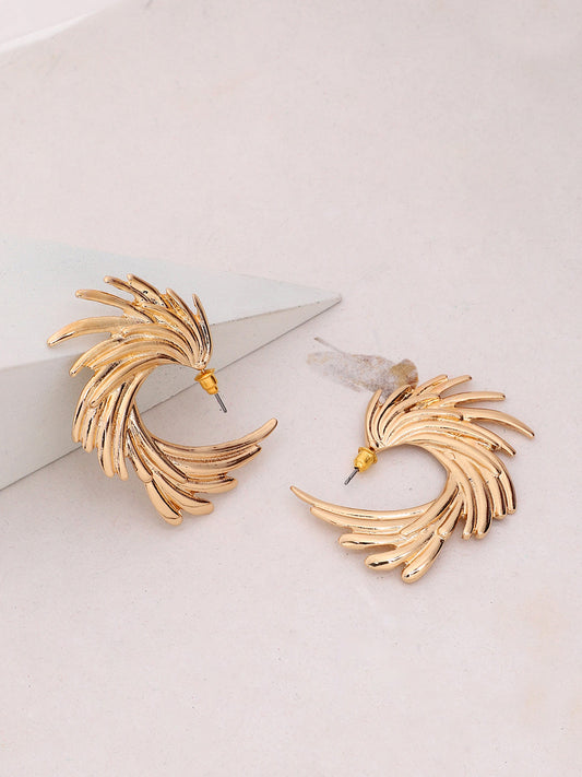 GOLD PLATED PARTY DESIGNER DROP EARRING FOR WOMEN