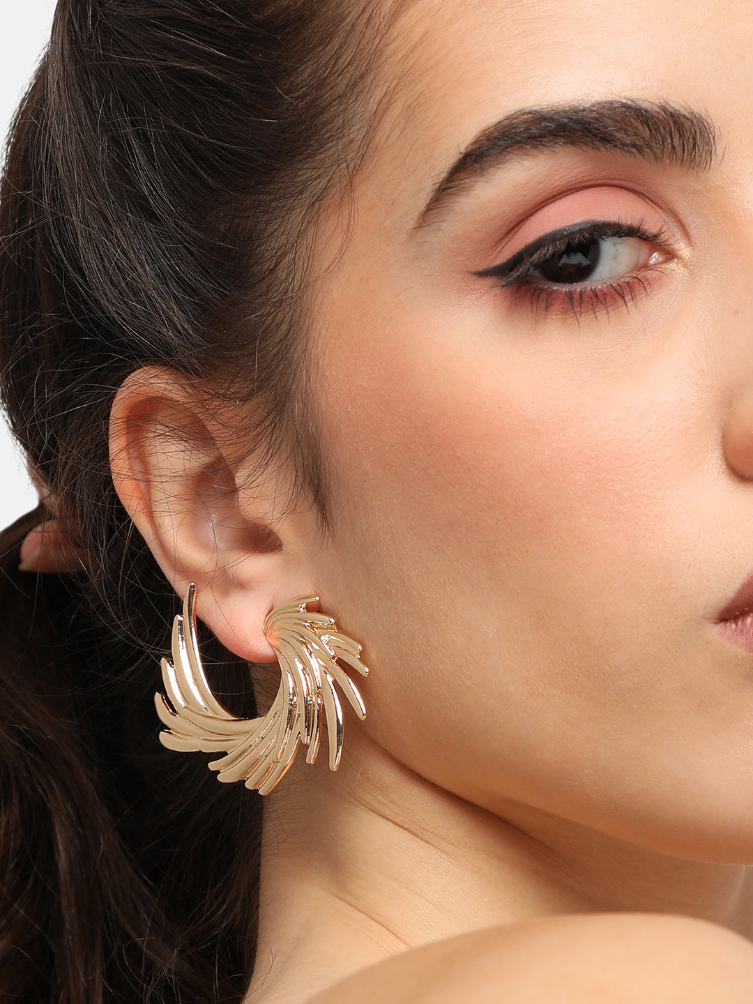 GOLD PLATED PARTY DESIGNER DROP EARRING FOR WOMEN