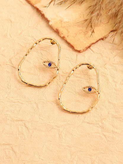 GOLD PLATED PARTY DESIGNER DROP EARRING FOR WOMEN