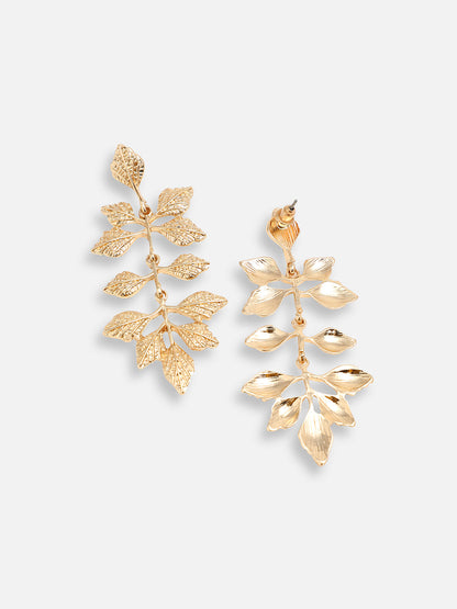 GOLD PLATED PARTY DESIGNER DROP EARRING FOR WOMEN